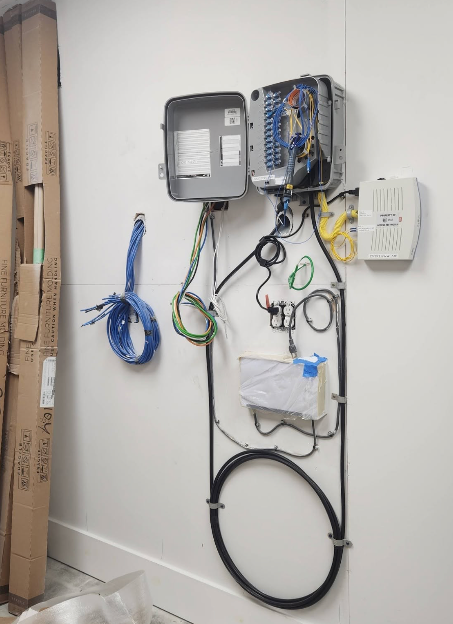 Telecommunications and network cabling installation